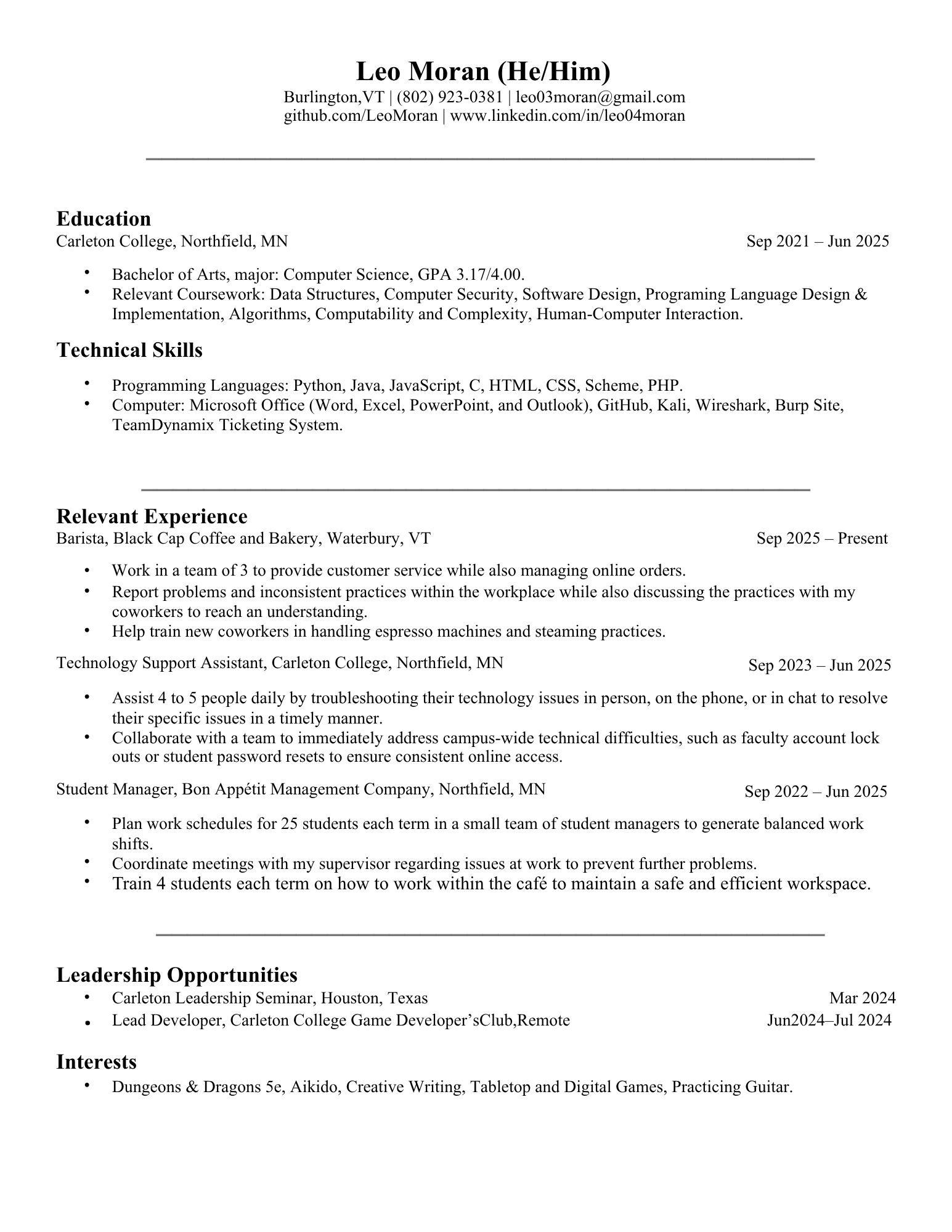 Resume