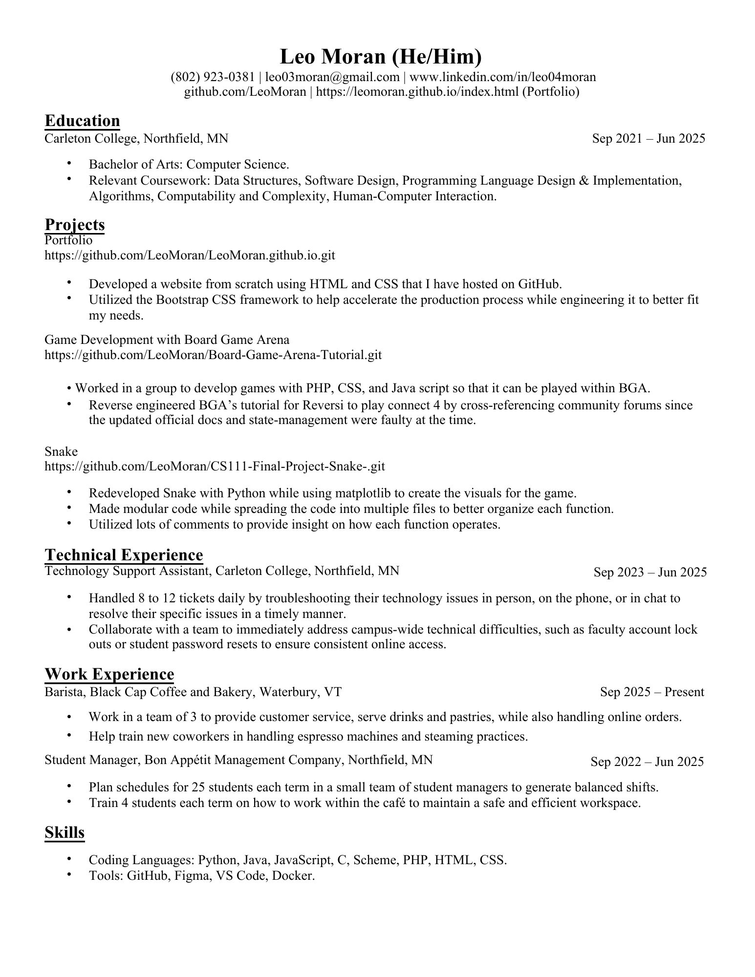 Resume