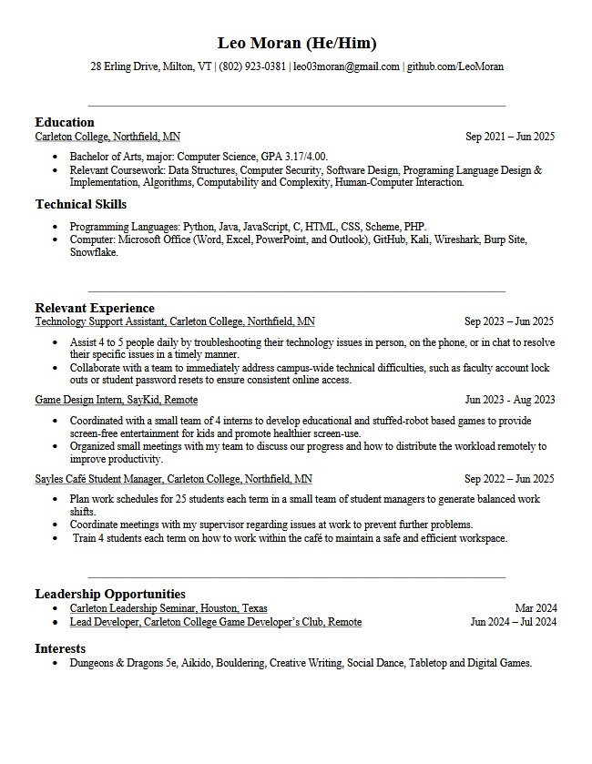 Resume